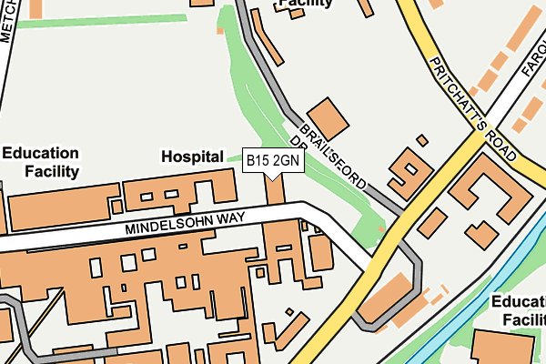 B15 2GN map - OS OpenMap – Local (Ordnance Survey) B15 2GN map - OS OpenMap – Local (Ordnance Survey)
