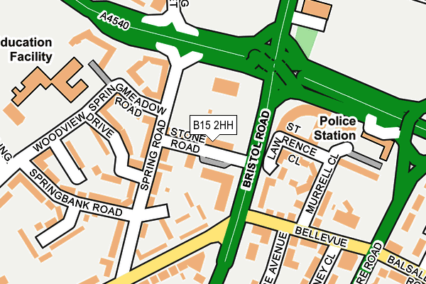 B15 2HH map - OS OpenMap – Local (Ordnance Survey) B15 2HH map - OS OpenMap – Local (Ordnance Survey)