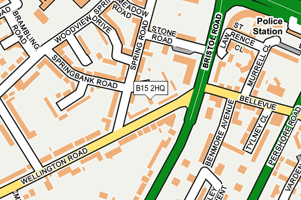 B15 2HQ map - OS OpenMap – Local (Ordnance Survey) B15 2HQ map - OS OpenMap – Local (Ordnance Survey)