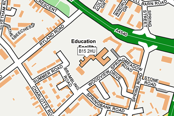 B15 2HU map - OS OpenMap – Local (Ordnance Survey) B15 2HU map - OS OpenMap – Local (Ordnance Survey)