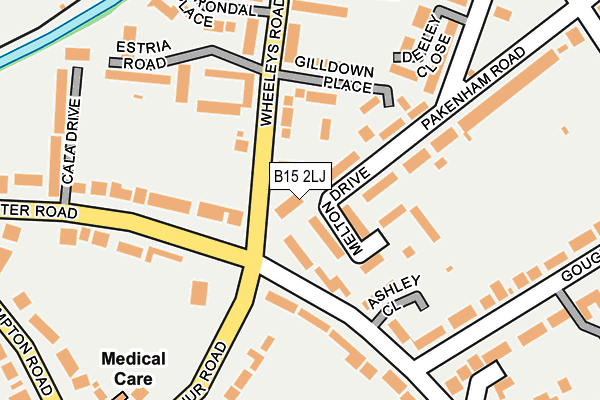B15 2LJ map - OS OpenMap – Local (Ordnance Survey) B15 2LJ map - OS OpenMap – Local (Ordnance Survey)