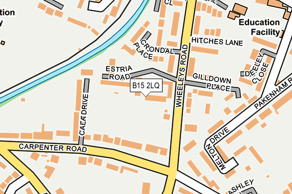 B15 2LQ map - OS OpenMap – Local (Ordnance Survey) B15 2LQ map - OS OpenMap – Local (Ordnance Survey)