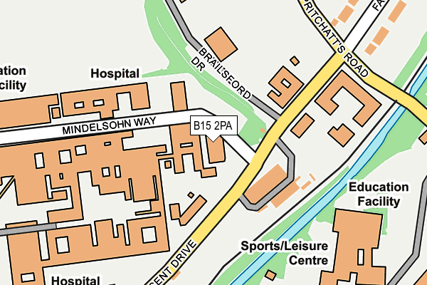 B15 2PA map - OS OpenMap – Local (Ordnance Survey) B15 2PA map - OS OpenMap – Local (Ordnance Survey)