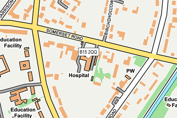 B15 2QQ map - OS OpenMap – Local (Ordnance Survey) B15 2QQ map - OS OpenMap – Local (Ordnance Survey)