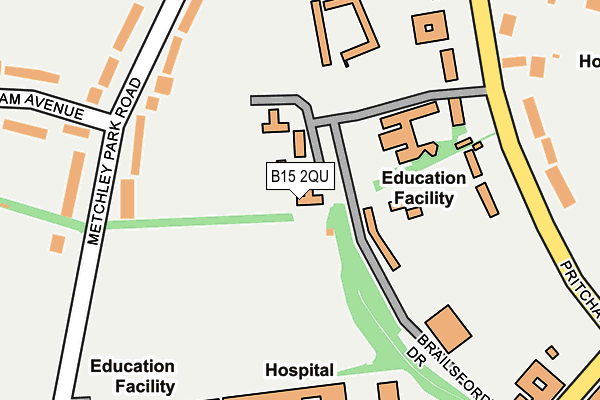 B15 2QU map - OS OpenMap – Local (Ordnance Survey) B15 2QU map - OS OpenMap – Local (Ordnance Survey)