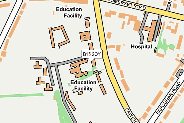 B15 2QY map - OS OpenMap – Local (Ordnance Survey) B15 2QY map - OS OpenMap – Local (Ordnance Survey)