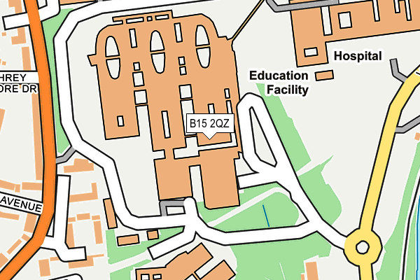 B15 2QZ map - OS OpenMap – Local (Ordnance Survey) B15 2QZ map - OS OpenMap – Local (Ordnance Survey)