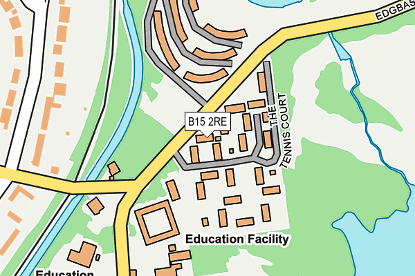B15 2RE map - OS OpenMap – Local (Ordnance Survey) B15 2RE map - OS OpenMap – Local (Ordnance Survey)