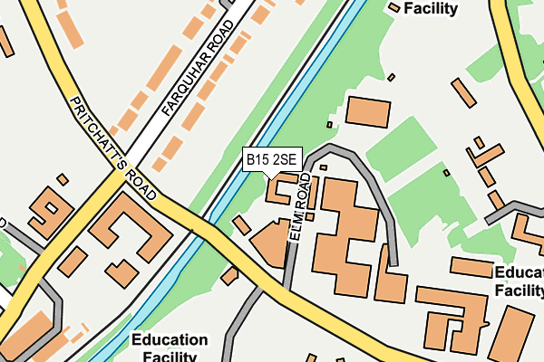 B15 2SE map - OS OpenMap – Local (Ordnance Survey) B15 2SE map - OS OpenMap – Local (Ordnance Survey)