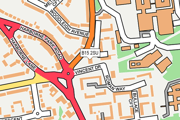 B15 2SU map - OS OpenMap – Local (Ordnance Survey) B15 2SU map - OS OpenMap – Local (Ordnance Survey)