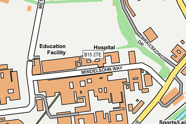 B15 2TE map - OS OpenMap – Local (Ordnance Survey) B15 2TE map - OS OpenMap – Local (Ordnance Survey)