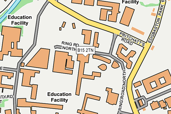 B15 2TN map - OS OpenMap – Local (Ordnance Survey) B15 2TN map - OS OpenMap – Local (Ordnance Survey)