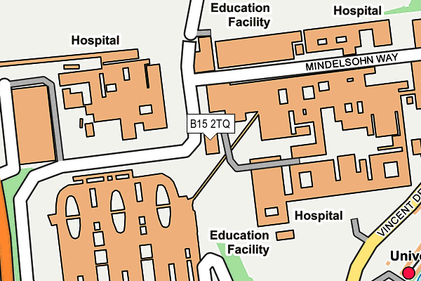 B15 2TQ map - OS OpenMap – Local (Ordnance Survey) B15 2TQ map - OS OpenMap – Local (Ordnance Survey)