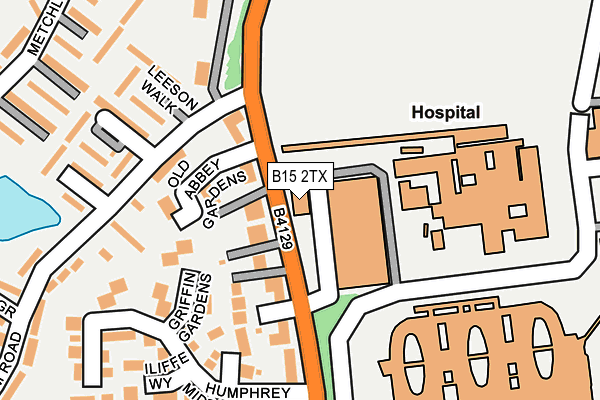 B15 2TX map - OS OpenMap – Local (Ordnance Survey) B15 2TX map - OS OpenMap – Local (Ordnance Survey)