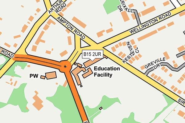 B15 2UR map - OS OpenMap – Local (Ordnance Survey) B15 2UR map - OS OpenMap – Local (Ordnance Survey)