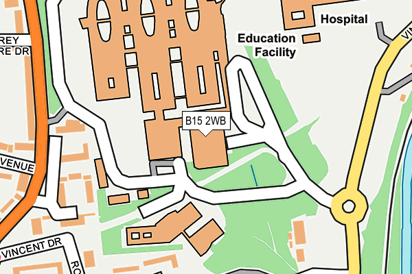 B15 2WB map - OS OpenMap – Local (Ordnance Survey) B15 2WB map - OS OpenMap – Local (Ordnance Survey)