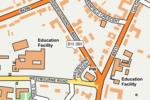 B15 3BH map - OS OpenMap – Local (Ordnance Survey) B15 3BH map - OS OpenMap – Local (Ordnance Survey)