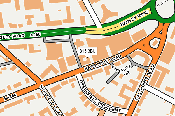 B15 3BU map - OS OpenMap – Local (Ordnance Survey) B15 3BU map - OS OpenMap – Local (Ordnance Survey)