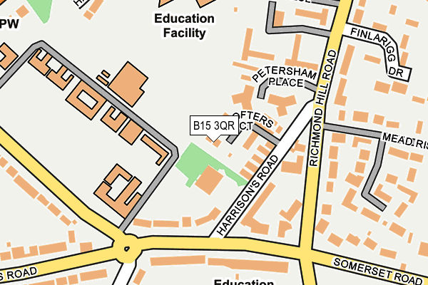 B15 3QR map - OS OpenMap – Local (Ordnance Survey) B15 3QR map - OS OpenMap – Local (Ordnance Survey)