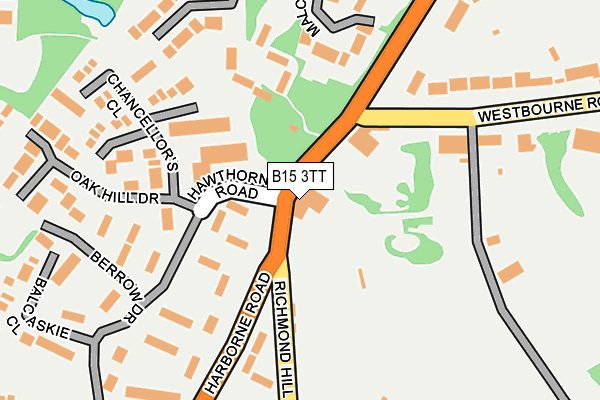 B15 3TT map - OS OpenMap – Local (Ordnance Survey) B15 3TT map - OS OpenMap – Local (Ordnance Survey)
