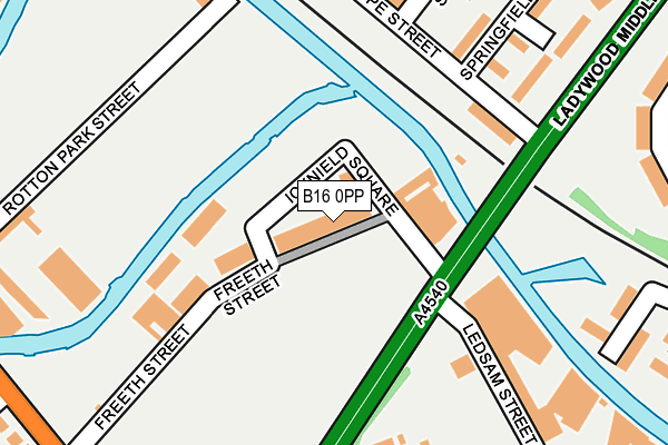 B16 0PP map - OS OpenMap – Local (Ordnance Survey) B16 0PP map - OS OpenMap – Local (Ordnance Survey)