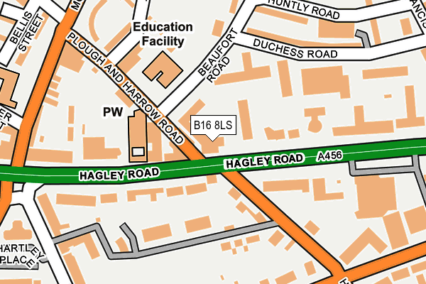 B16 8LS map - OS OpenMap – Local (Ordnance Survey) B16 8LS map - OS OpenMap – Local (Ordnance Survey)