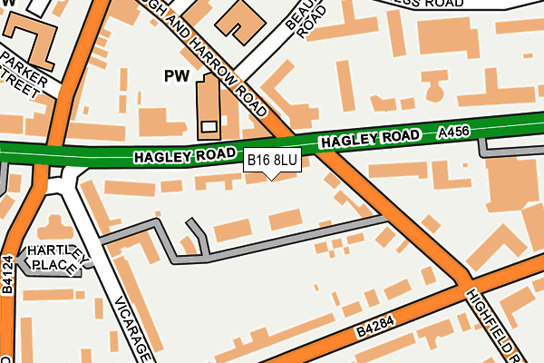 B16 8LU map - OS OpenMap – Local (Ordnance Survey) B16 8LU map - OS OpenMap – Local (Ordnance Survey)