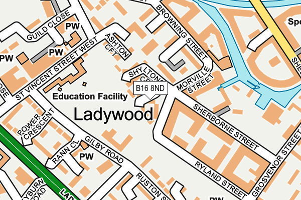 B16 8ND map - OS OpenMap – Local (Ordnance Survey) B16 8ND map - OS OpenMap – Local (Ordnance Survey)