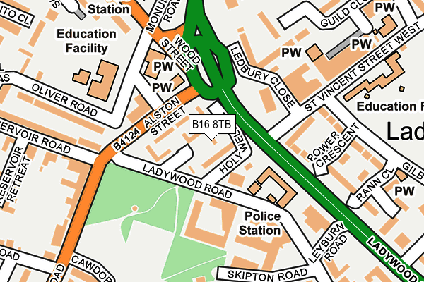 B16 8TB map - OS OpenMap – Local (Ordnance Survey) B16 8TB map - OS OpenMap – Local (Ordnance Survey)