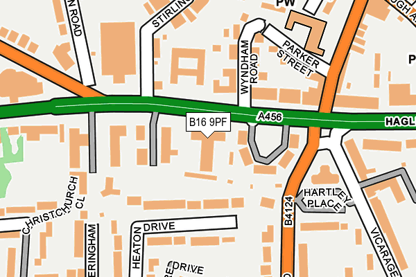 B16 9PF map - OS OpenMap – Local (Ordnance Survey) B16 9PF map - OS OpenMap – Local (Ordnance Survey)