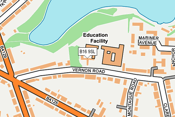 B16 9SL map - OS OpenMap – Local (Ordnance Survey) B16 9SL map - OS OpenMap – Local (Ordnance Survey)