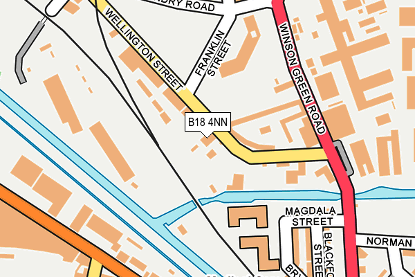B18 4NN map - OS OpenMap – Local (Ordnance Survey) B18 4NN map - OS OpenMap – Local (Ordnance Survey)