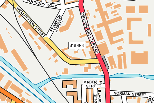 B18 4NR map - OS OpenMap – Local (Ordnance Survey) B18 4NR map - OS OpenMap – Local (Ordnance Survey)