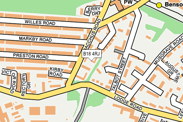 B18 4RJ map - OS OpenMap – Local (Ordnance Survey) B18 4RJ map - OS OpenMap – Local (Ordnance Survey)