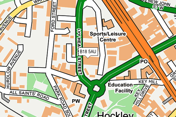 B18 5AU map - OS OpenMap – Local (Ordnance Survey) B18 5AU map - OS OpenMap – Local (Ordnance Survey)