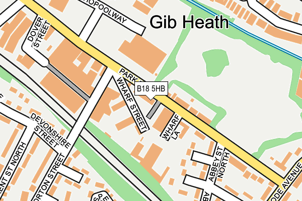 B18 5HB map - OS OpenMap – Local (Ordnance Survey) B18 5HB map - OS OpenMap – Local (Ordnance Survey)