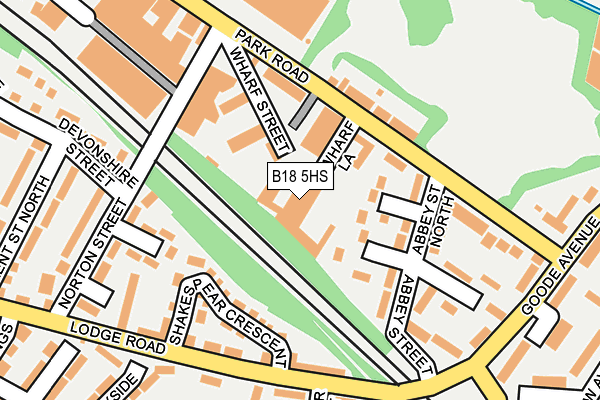 B18 5HS map - OS OpenMap – Local (Ordnance Survey) B18 5HS map - OS OpenMap – Local (Ordnance Survey)