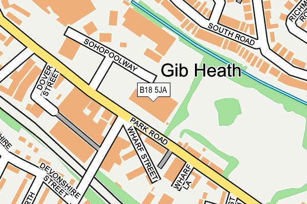 B18 5JA map - OS OpenMap – Local (Ordnance Survey) B18 5JA map - OS OpenMap – Local (Ordnance Survey)
