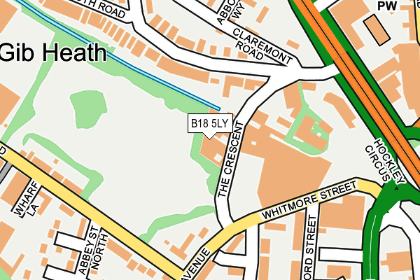 B18 5LY map - OS OpenMap – Local (Ordnance Survey) B18 5LY map - OS OpenMap – Local (Ordnance Survey)