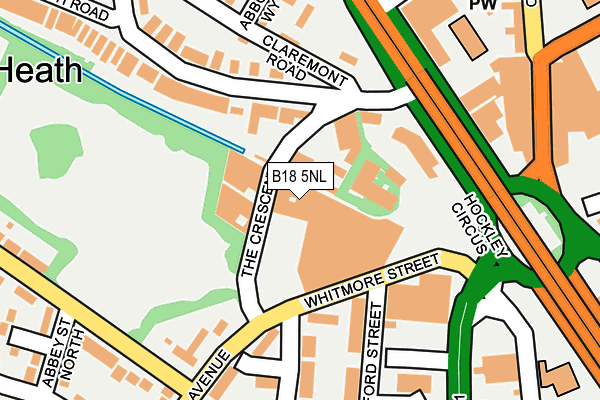 B18 5NL map - OS OpenMap – Local (Ordnance Survey) B18 5NL map - OS OpenMap – Local (Ordnance Survey)