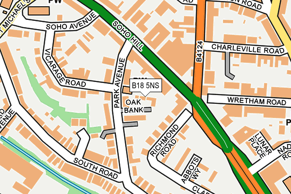 B18 5NS map - OS OpenMap – Local (Ordnance Survey) B18 5NS map - OS OpenMap – Local (Ordnance Survey)