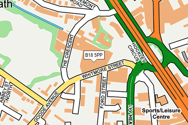 B18 5PP map - OS OpenMap – Local (Ordnance Survey) B18 5PP map - OS OpenMap – Local (Ordnance Survey)