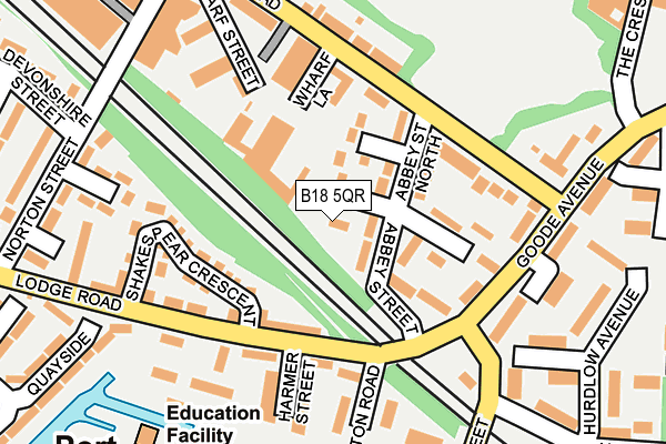 B18 5QR map - OS OpenMap – Local (Ordnance Survey) B18 5QR map - OS OpenMap – Local (Ordnance Survey)