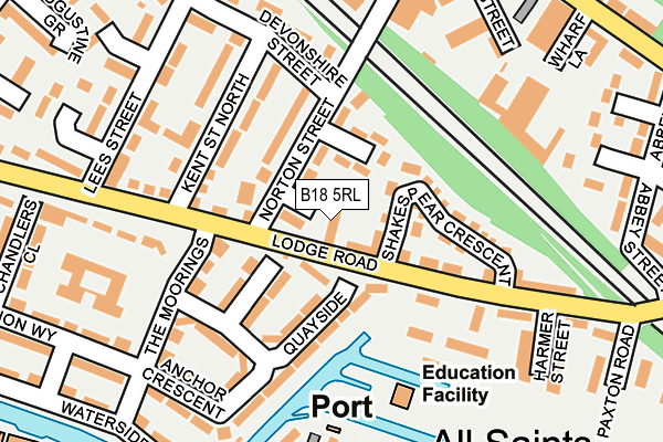 B18 5RL map - OS OpenMap – Local (Ordnance Survey) B18 5RL map - OS OpenMap – Local (Ordnance Survey)