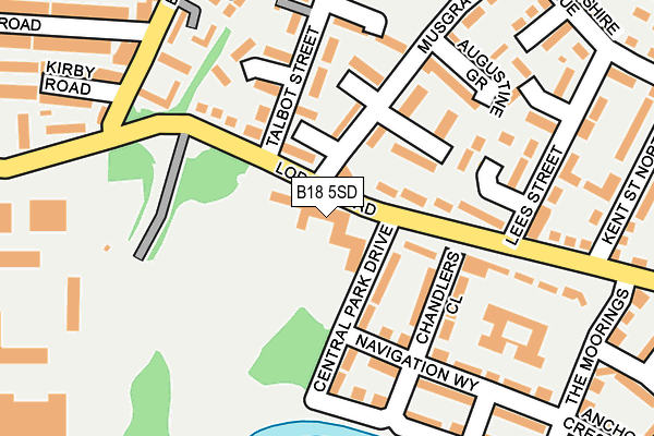 B18 5SD map - OS OpenMap – Local (Ordnance Survey) B18 5SD map - OS OpenMap – Local (Ordnance Survey)