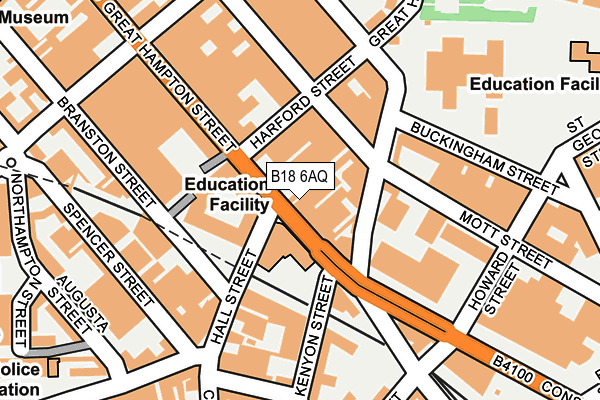 B18 6AQ map - OS OpenMap – Local (Ordnance Survey) B18 6AQ map - OS OpenMap – Local (Ordnance Survey)