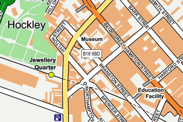 B18 6BD map - OS OpenMap – Local (Ordnance Survey) B18 6BD map - OS OpenMap – Local (Ordnance Survey)