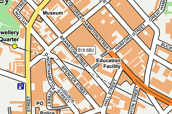 B18 6BU map - OS OpenMap – Local (Ordnance Survey) B18 6BU map - OS OpenMap – Local (Ordnance Survey)