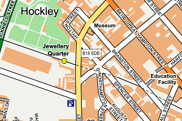 B18 6DB map - OS OpenMap – Local (Ordnance Survey) B18 6DB map - OS OpenMap – Local (Ordnance Survey)