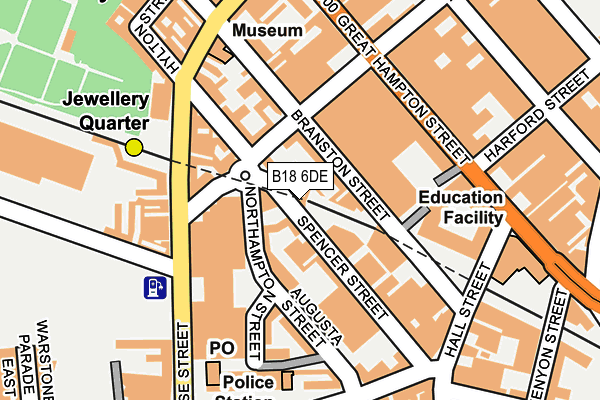 B18 6DE map - OS OpenMap – Local (Ordnance Survey) B18 6DE map - OS OpenMap – Local (Ordnance Survey)